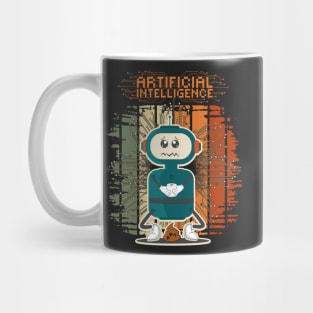 Funny art process artificial intelligence sarcastic robot Mug